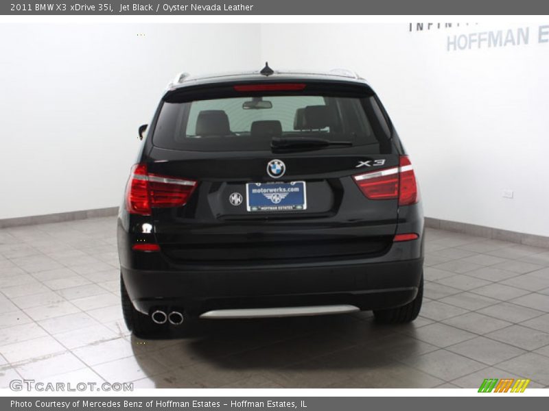 Jet Black / Oyster Nevada Leather 2011 BMW X3 xDrive 35i