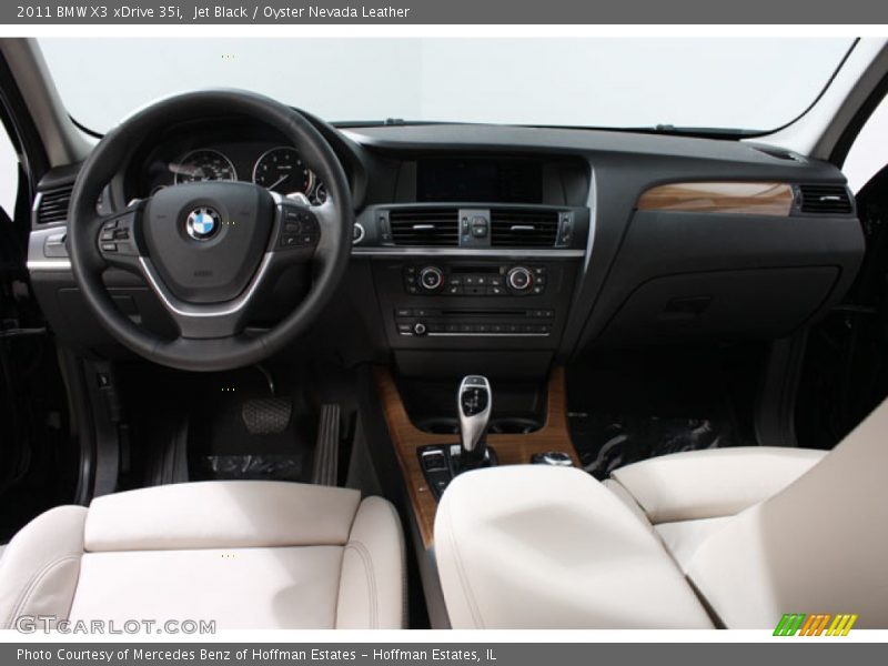 Jet Black / Oyster Nevada Leather 2011 BMW X3 xDrive 35i