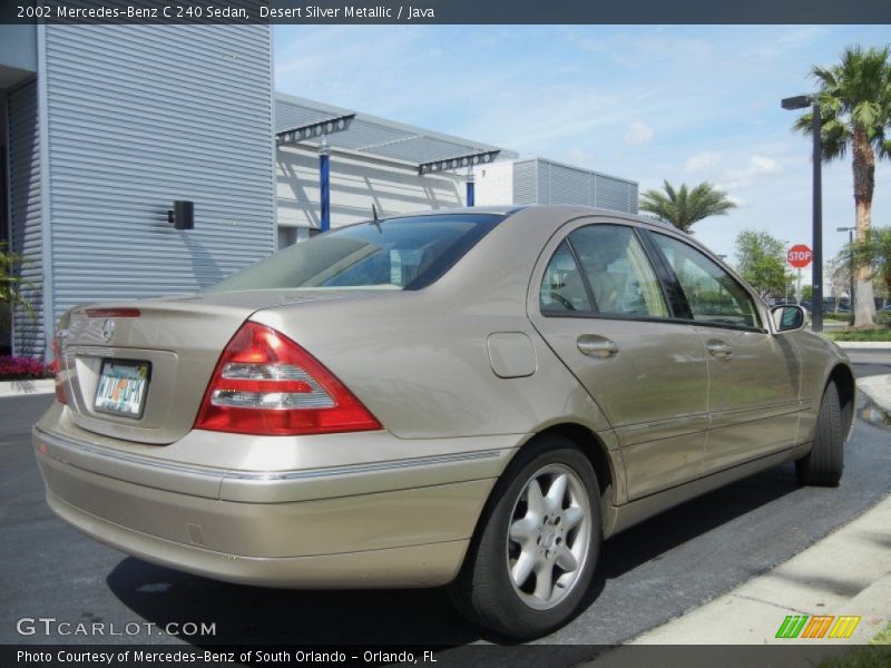 Desert Silver Metallic / Java 2002 Mercedes-Benz C 240 Sedan