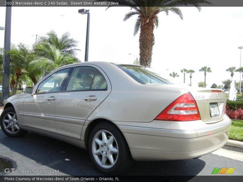 Desert Silver Metallic / Java 2002 Mercedes-Benz C 240 Sedan