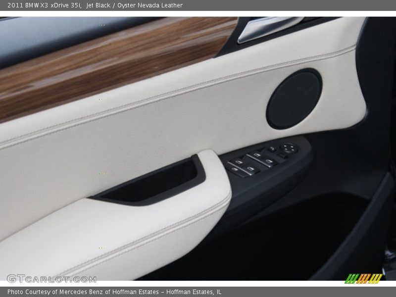 Jet Black / Oyster Nevada Leather 2011 BMW X3 xDrive 35i