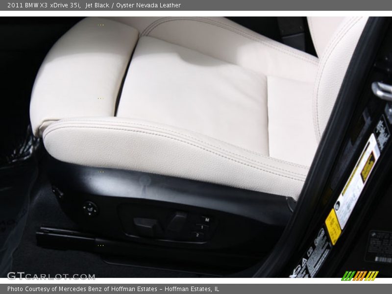 Jet Black / Oyster Nevada Leather 2011 BMW X3 xDrive 35i
