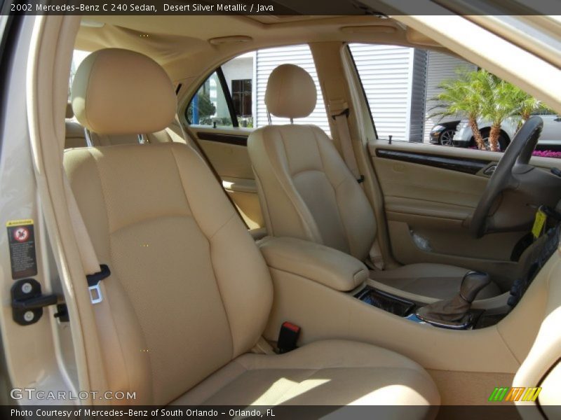 Desert Silver Metallic / Java 2002 Mercedes-Benz C 240 Sedan