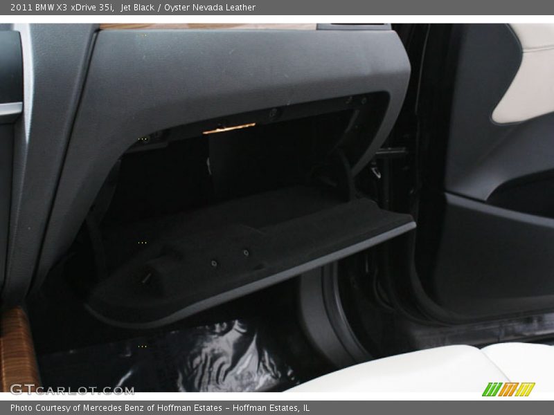 Jet Black / Oyster Nevada Leather 2011 BMW X3 xDrive 35i