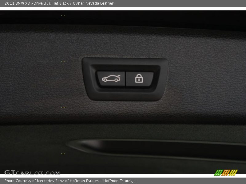 Jet Black / Oyster Nevada Leather 2011 BMW X3 xDrive 35i