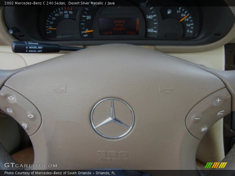 Desert Silver Metallic / Java 2002 Mercedes-Benz C 240 Sedan