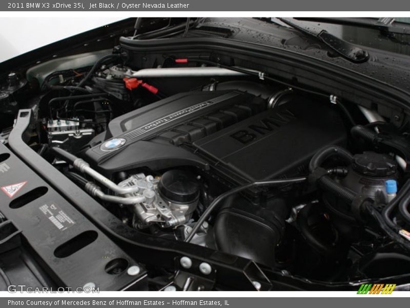 Jet Black / Oyster Nevada Leather 2011 BMW X3 xDrive 35i