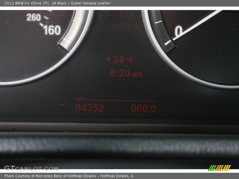 Jet Black / Oyster Nevada Leather 2011 BMW X3 xDrive 35i