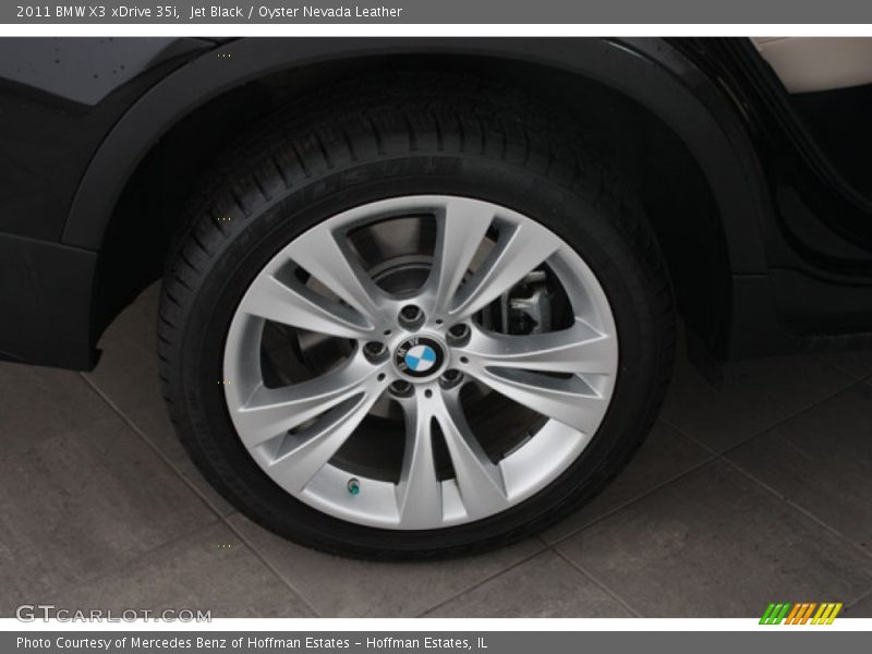 Jet Black / Oyster Nevada Leather 2011 BMW X3 xDrive 35i