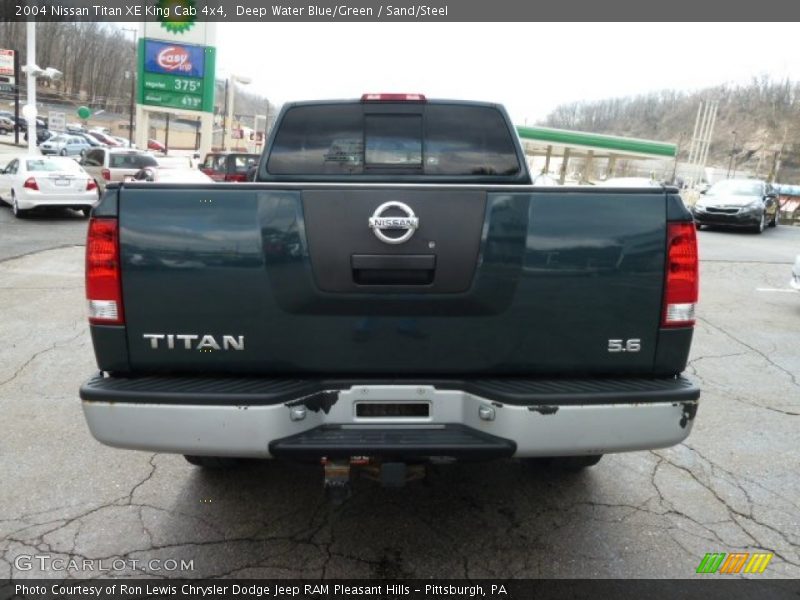 Deep Water Blue/Green / Sand/Steel 2004 Nissan Titan XE King Cab 4x4