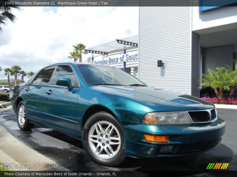 Martinique Green Pearl / Tan 2001 Mitsubishi Diamante LS