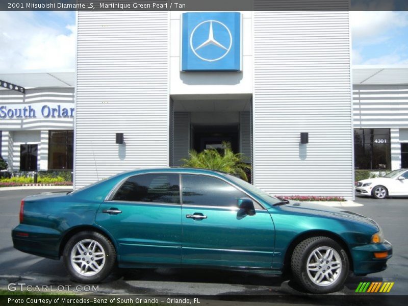 Martinique Green Pearl / Tan 2001 Mitsubishi Diamante LS