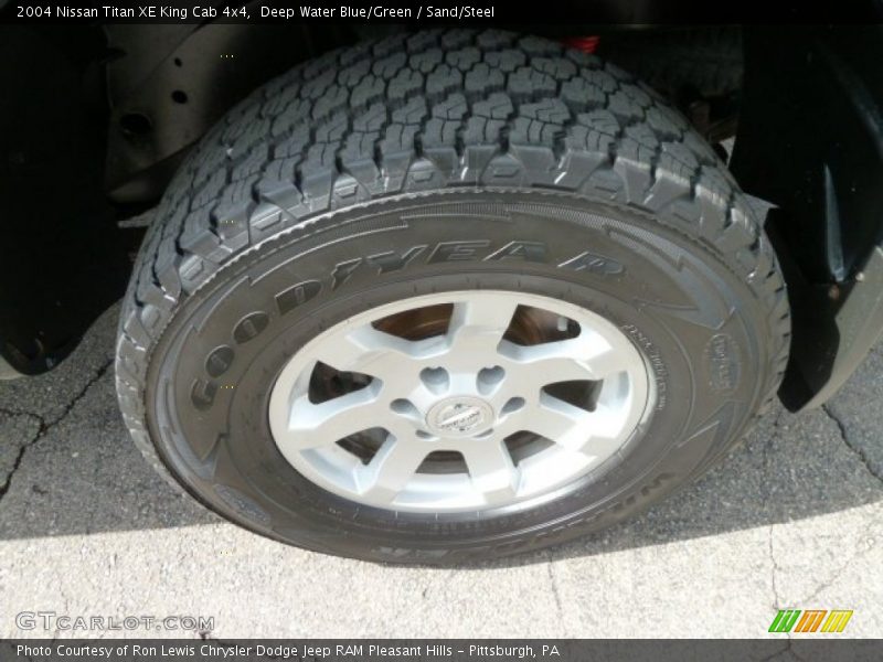 Deep Water Blue/Green / Sand/Steel 2004 Nissan Titan XE King Cab 4x4