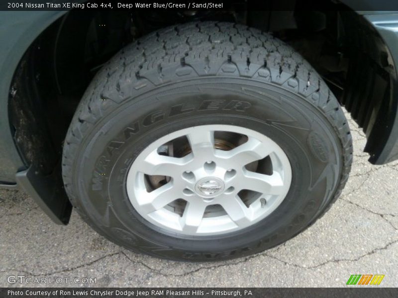 Deep Water Blue/Green / Sand/Steel 2004 Nissan Titan XE King Cab 4x4