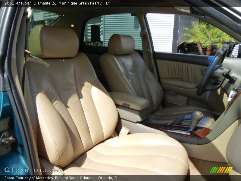 Martinique Green Pearl / Tan 2001 Mitsubishi Diamante LS