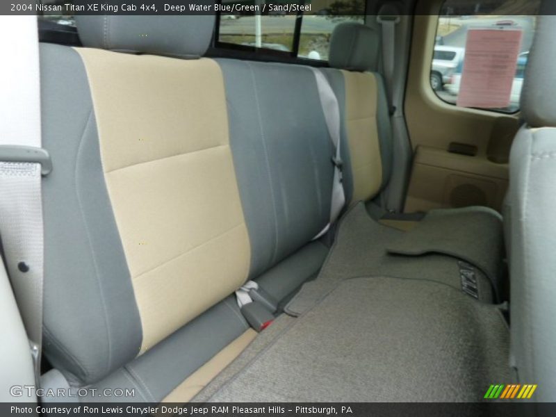 Deep Water Blue/Green / Sand/Steel 2004 Nissan Titan XE King Cab 4x4