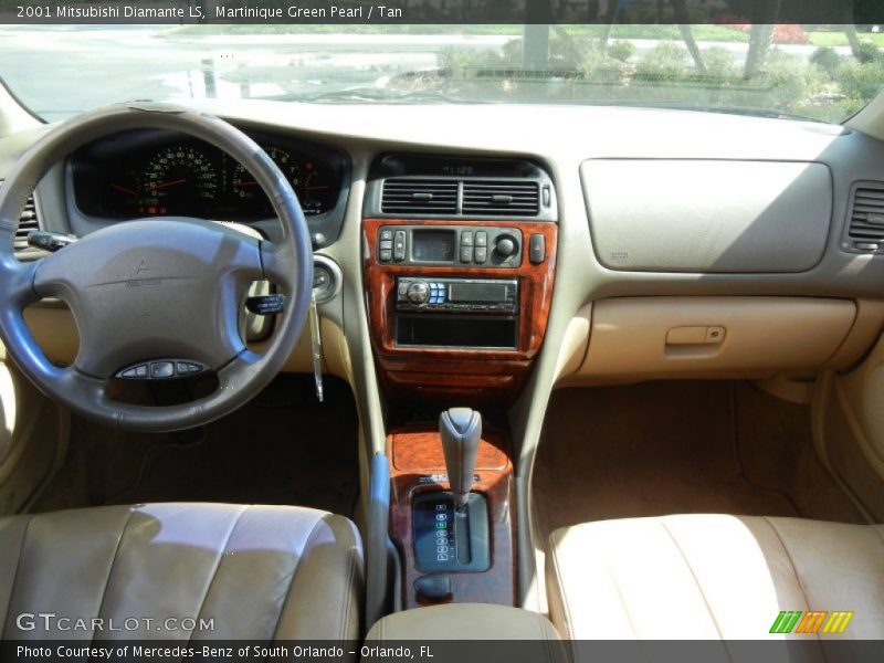 Martinique Green Pearl / Tan 2001 Mitsubishi Diamante LS