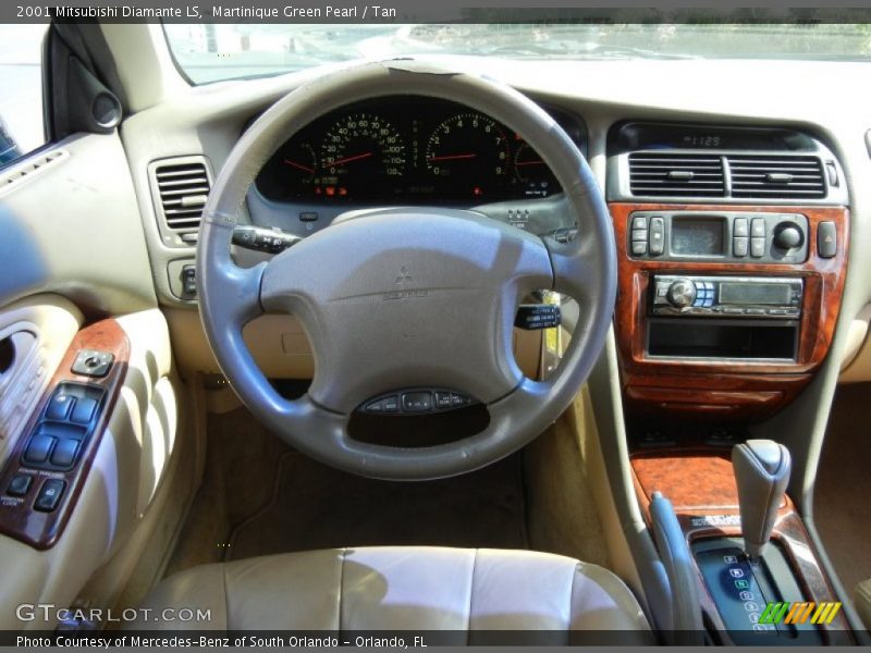 Martinique Green Pearl / Tan 2001 Mitsubishi Diamante LS