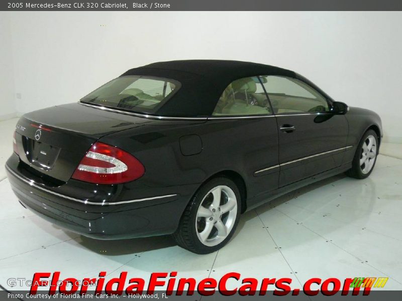 Black / Stone 2005 Mercedes-Benz CLK 320 Cabriolet