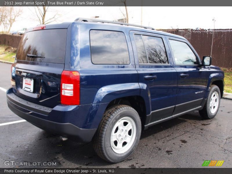 True Blue Pearl / Dark Slate Gray 2012 Jeep Patriot Sport