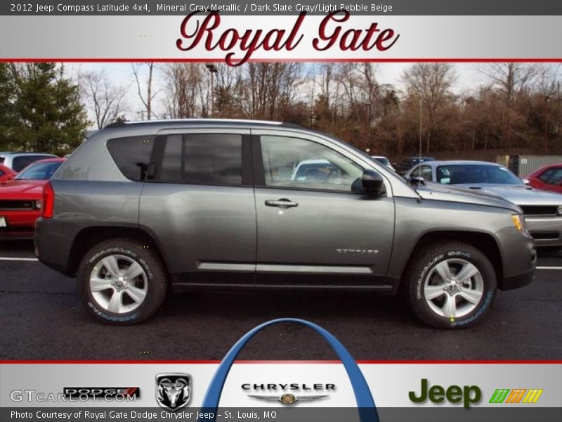 Mineral Gray Metallic / Dark Slate Gray/Light Pebble Beige 2012 Jeep Compass Latitude 4x4