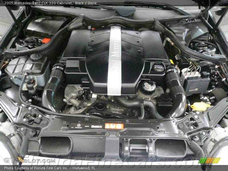 Black / Stone 2005 Mercedes-Benz CLK 320 Cabriolet