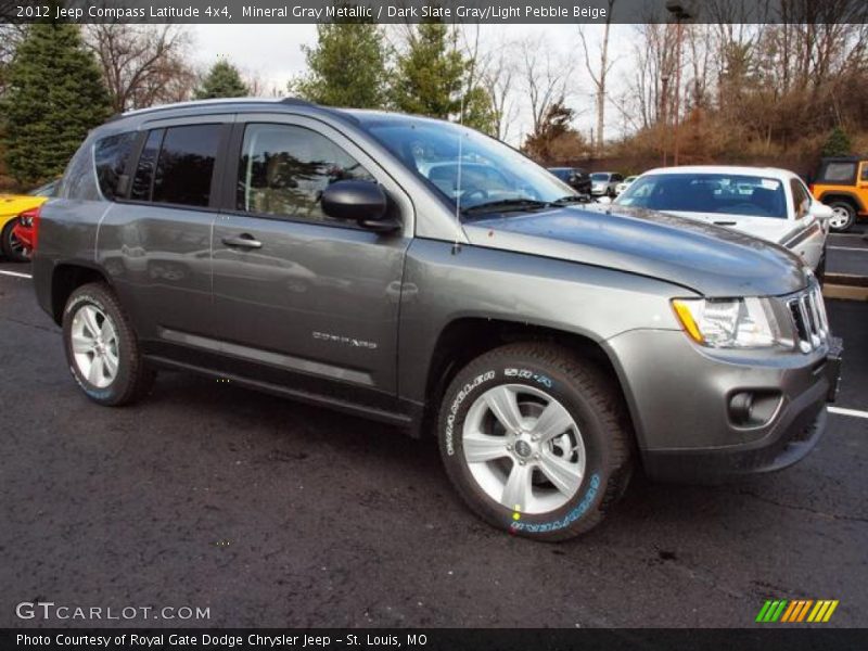 Mineral Gray Metallic / Dark Slate Gray/Light Pebble Beige 2012 Jeep Compass Latitude 4x4