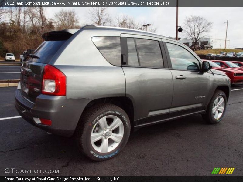 Mineral Gray Metallic / Dark Slate Gray/Light Pebble Beige 2012 Jeep Compass Latitude 4x4