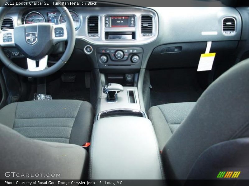 Tungsten Metallic / Black 2012 Dodge Charger SE