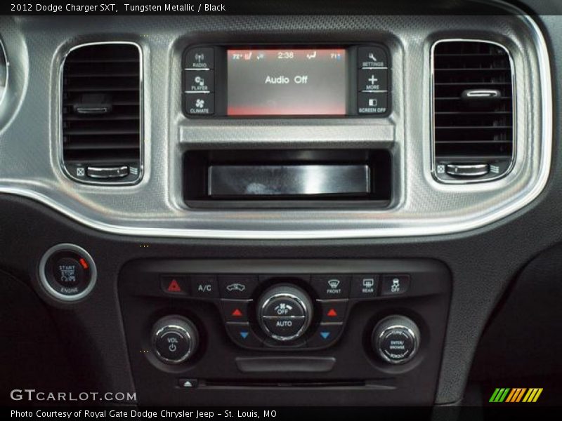 Tungsten Metallic / Black 2012 Dodge Charger SXT