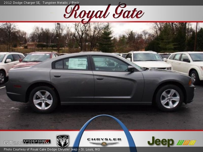 Tungsten Metallic / Black 2012 Dodge Charger SE