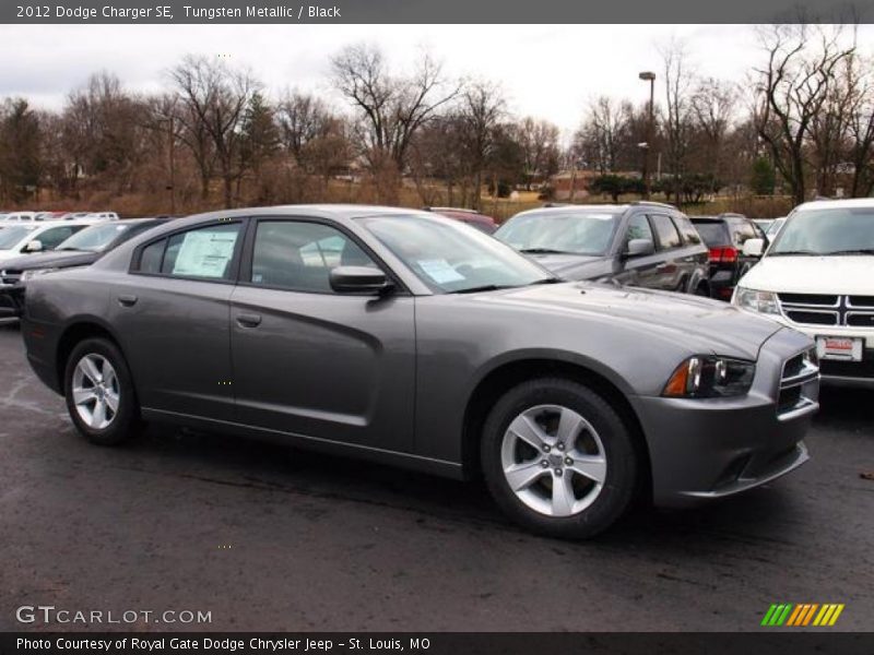 Tungsten Metallic / Black 2012 Dodge Charger SE