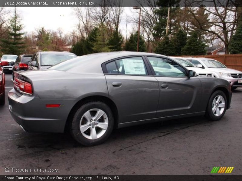 Tungsten Metallic / Black 2012 Dodge Charger SE
