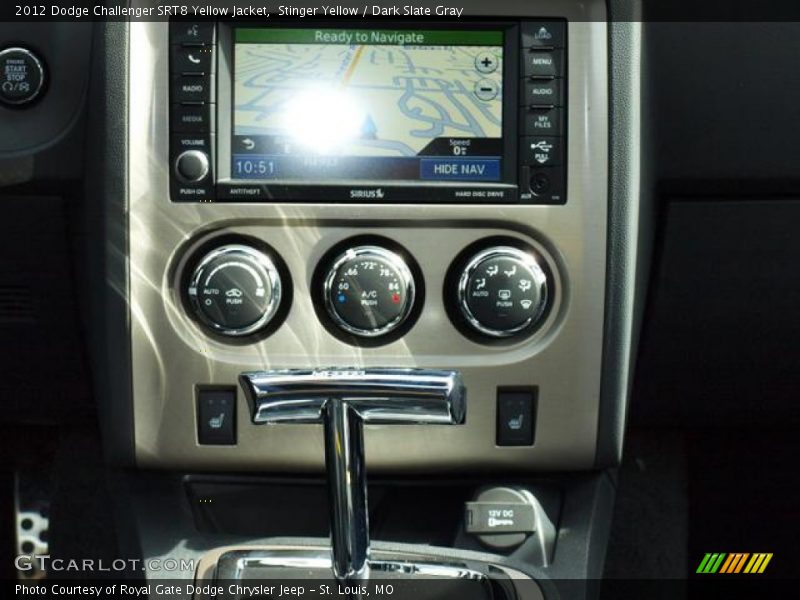 Stinger Yellow / Dark Slate Gray 2012 Dodge Challenger SRT8 Yellow Jacket