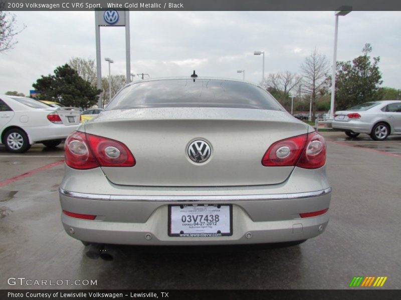 White Gold Metallic / Black 2009 Volkswagen CC VR6 Sport