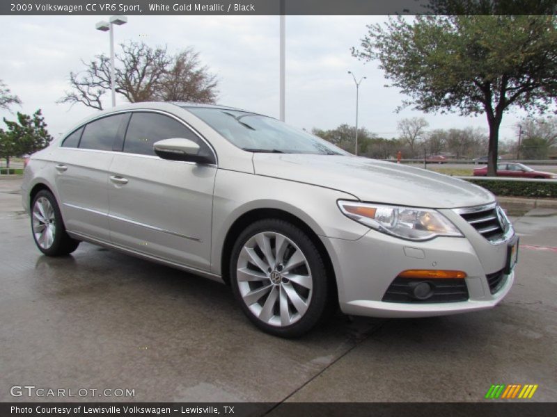 White Gold Metallic / Black 2009 Volkswagen CC VR6 Sport