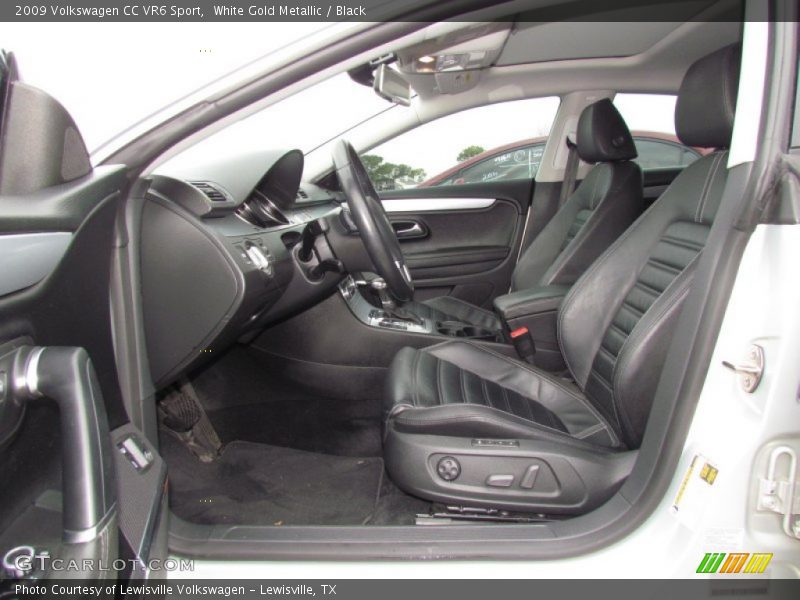 White Gold Metallic / Black 2009 Volkswagen CC VR6 Sport