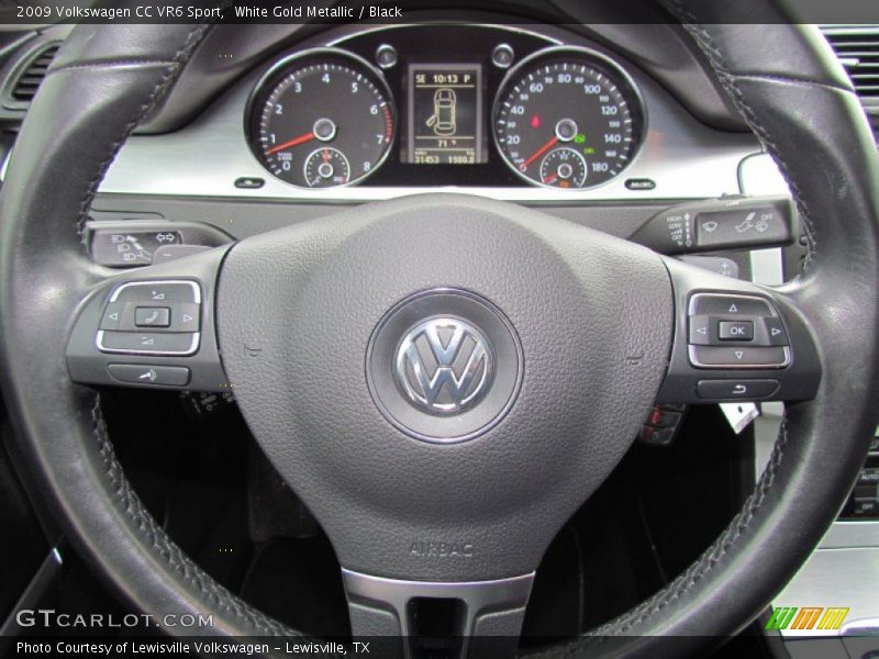 White Gold Metallic / Black 2009 Volkswagen CC VR6 Sport