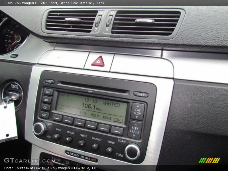 White Gold Metallic / Black 2009 Volkswagen CC VR6 Sport