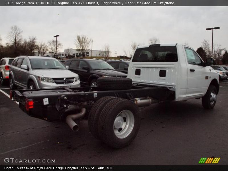 Bright White / Dark Slate/Medium Graystone 2012 Dodge Ram 3500 HD ST Regular Cab 4x4 Chassis