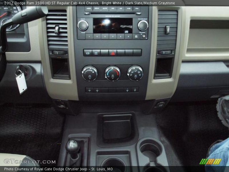 Bright White / Dark Slate/Medium Graystone 2012 Dodge Ram 3500 HD ST Regular Cab 4x4 Chassis