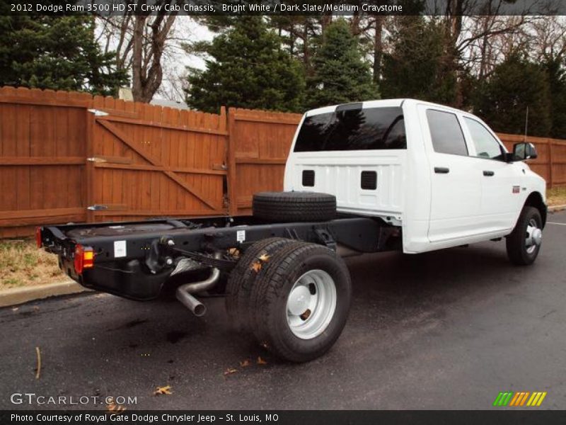 Bright White / Dark Slate/Medium Graystone 2012 Dodge Ram 3500 HD ST Crew Cab Chassis