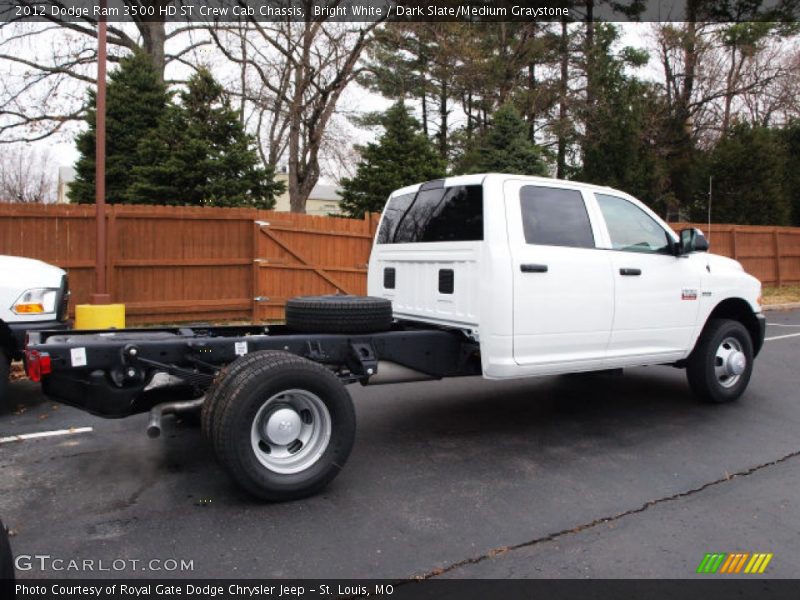 Bright White / Dark Slate/Medium Graystone 2012 Dodge Ram 3500 HD ST Crew Cab Chassis