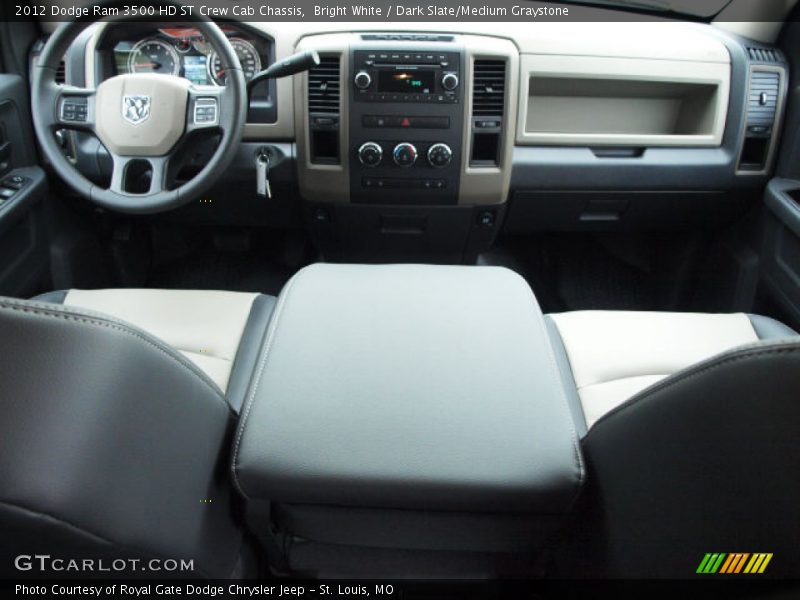 Bright White / Dark Slate/Medium Graystone 2012 Dodge Ram 3500 HD ST Crew Cab Chassis