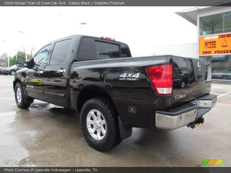 Galaxy Black / Graphite/Titanium 2006 Nissan Titan LE Crew Cab 4x4