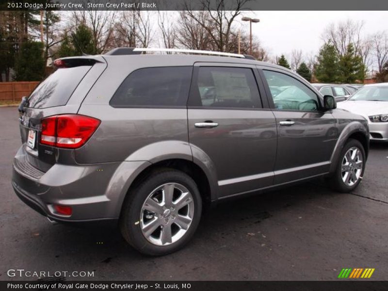 Storm Grey Pearl / Black 2012 Dodge Journey Crew