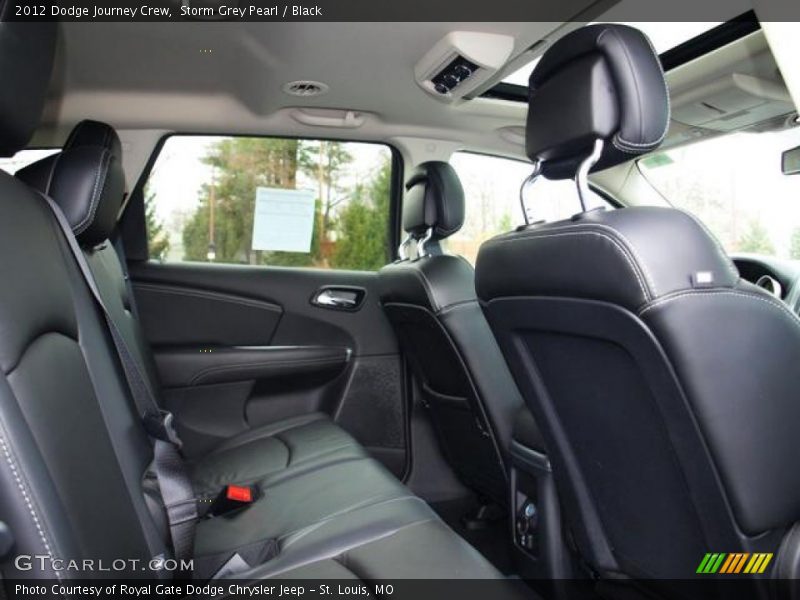 Storm Grey Pearl / Black 2012 Dodge Journey Crew