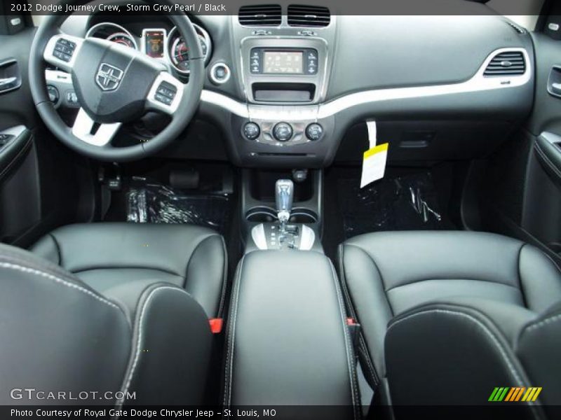 Storm Grey Pearl / Black 2012 Dodge Journey Crew