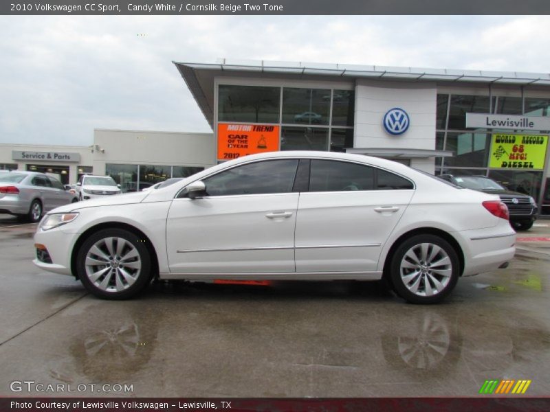 Candy White / Cornsilk Beige Two Tone 2010 Volkswagen CC Sport