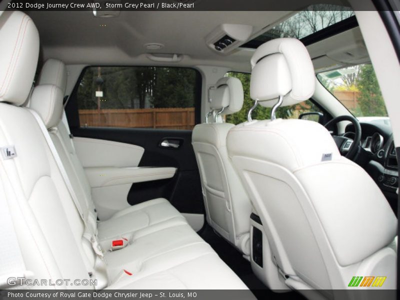 Storm Grey Pearl / Black/Pearl 2012 Dodge Journey Crew AWD